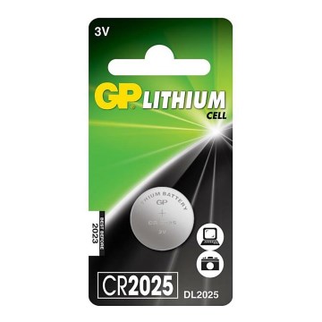 1 kpl Litiumnappikenno CR2025 GP 3V/170mAh