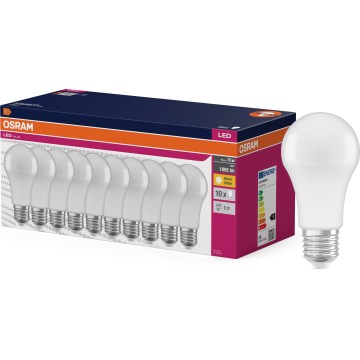 10 kpl LED-lamppua CLASSIC A75 E27/10W/230V 2700K - Osram