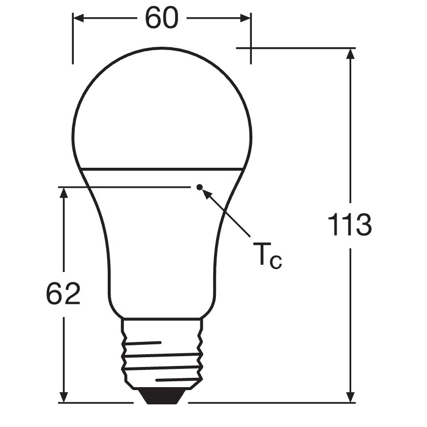 10 kpl LED-lamppua CLASSIC A75 E27/10W/230V 2700K - Osram