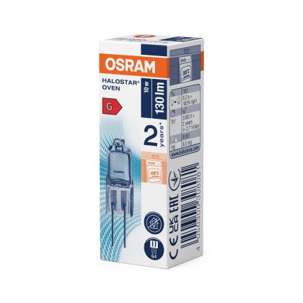 10 kpl pakkaus uunilamppuja HALOSTAR G4/10W/12V 2700K - Osram