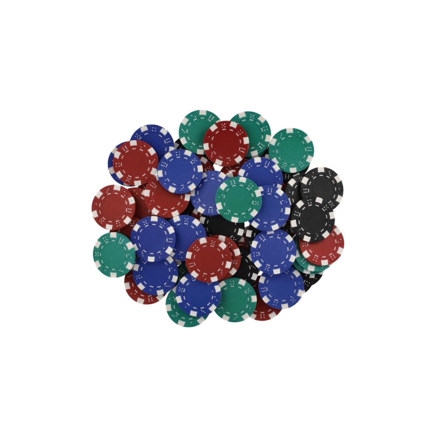 100-osainen pokersetti kätevässä salkussa