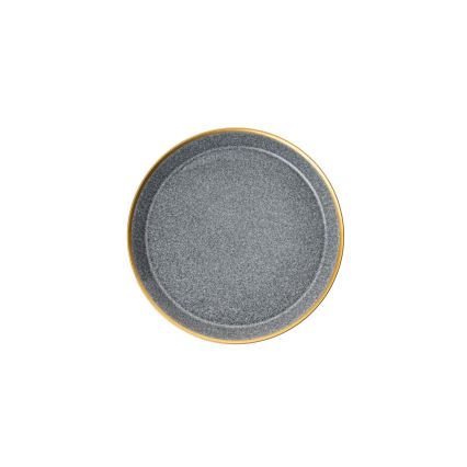 16-osainen posliininen ruokailusetti, antrasiitti/kulta