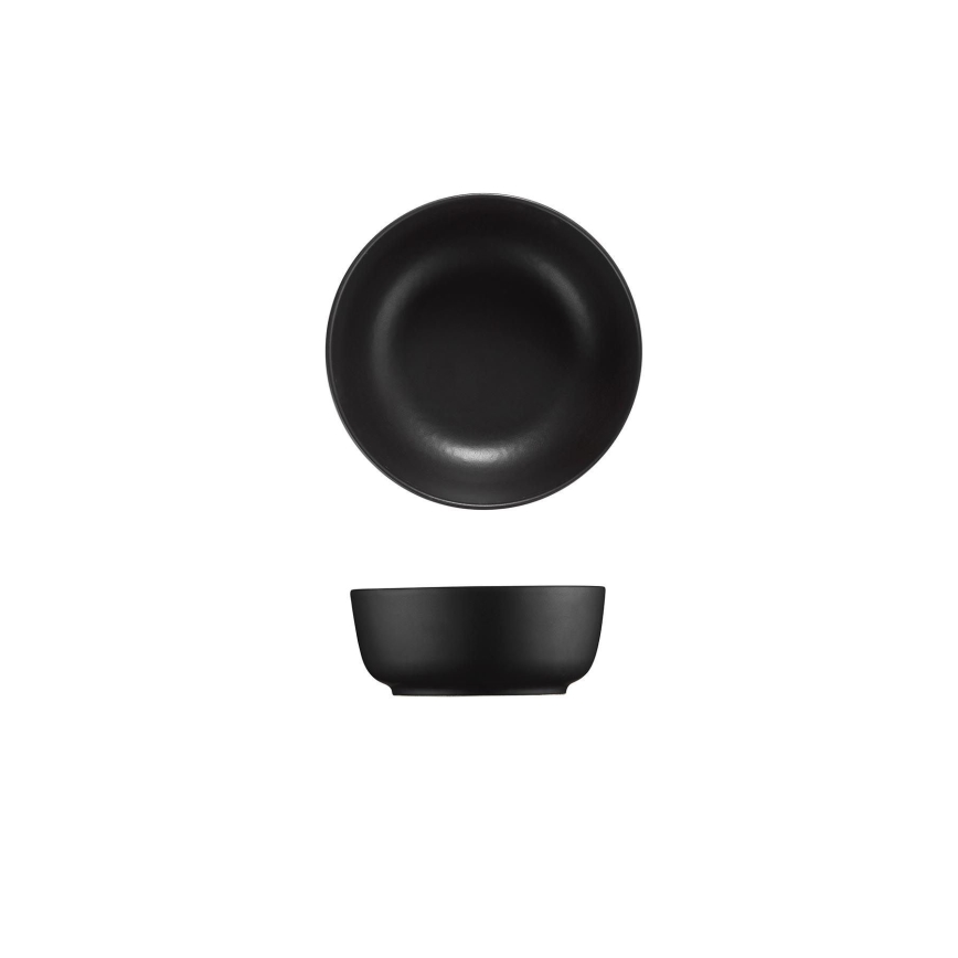 16-osainen ruokailusetti, musta/posliini