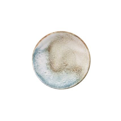 18-osainen monivärinen posliininen astiasto