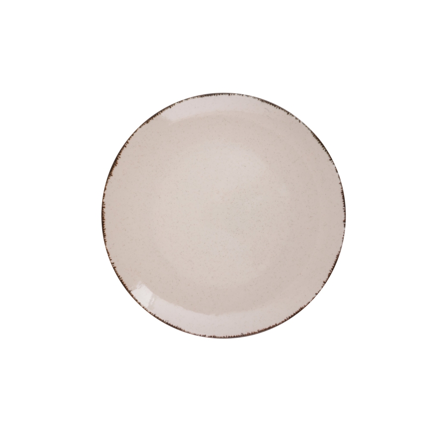18-osainen ruokailusarja beige/posliini