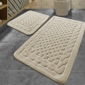 2 kpl BAMBI-kylpyhuonematto 60 x 100 cm, beige
