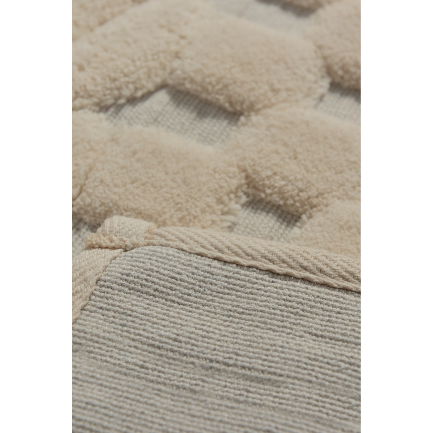 2 kpl BAMBI-kylpyhuonematto 60 x 100 cm, beige