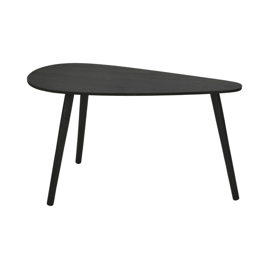 2 kpl SOLE-sohvapöytiä 60/80 x 30/40 cm, musta