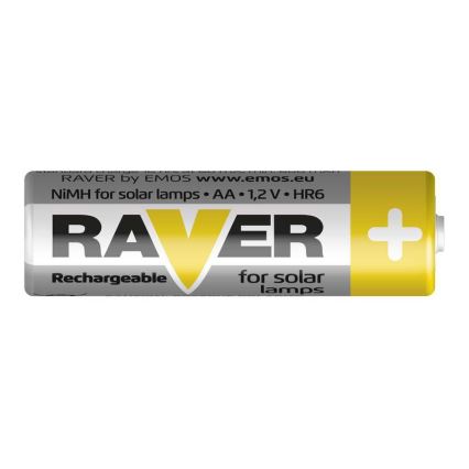 2 kpl Uudelleenladattava akku AA RAVER NiMH/1,2V/600 mAh