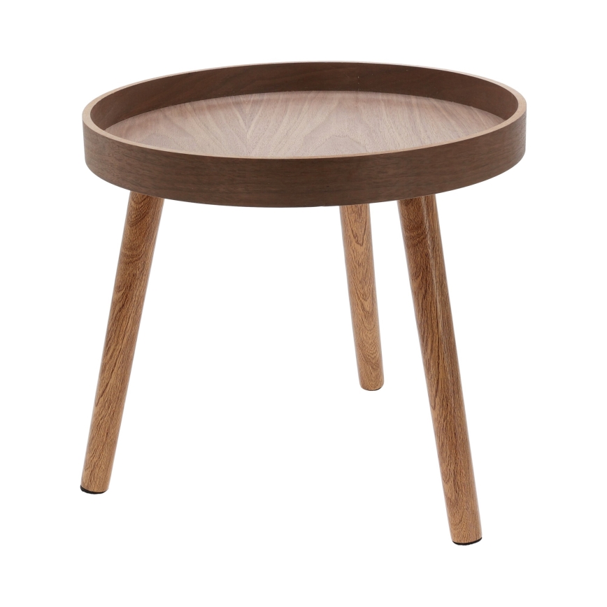 2-osainen VERDE-sohvapöytäsetti Ø 60/38 cm, pähkinä