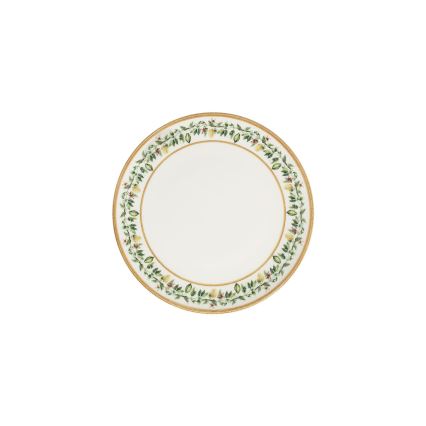 24-osainen astiasetti, kerma/beige/vihreä, posliini
