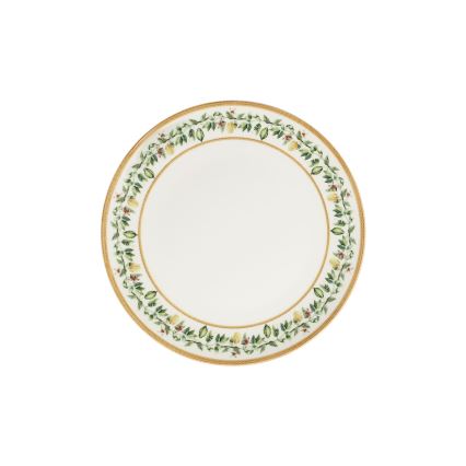 24-osainen astiasetti, kerma/beige/vihreä, posliini