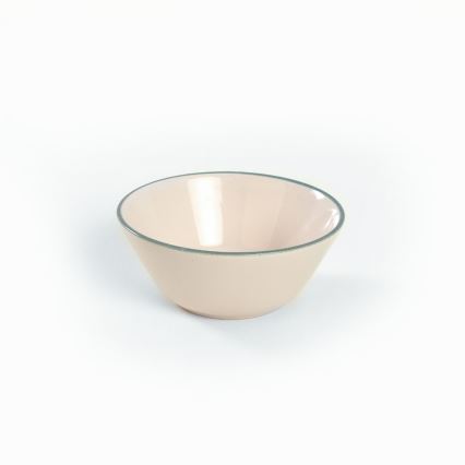 24-osainen astiasto, beige/vihreä, kivitavara