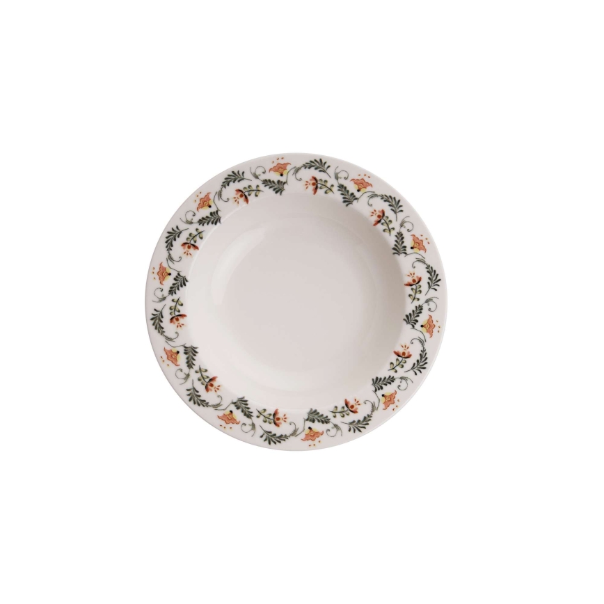 24-osainen monivärinen posliiniastiasto