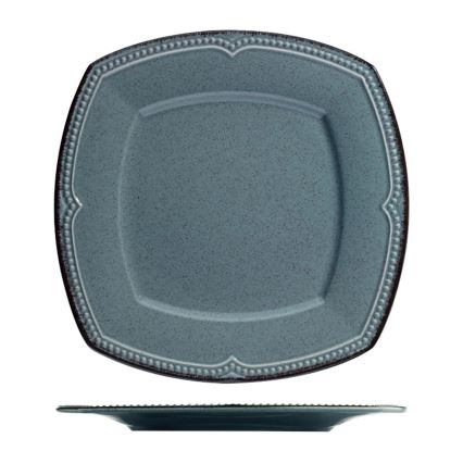 24-osainen posliininen ruokailusetti, sininen