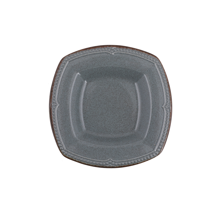 24-osainen posliininen ruokailusetti, sininen