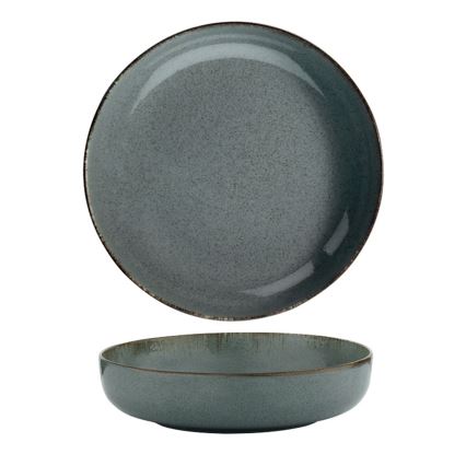 24-osainen posliininen ruokailusetti, sininen