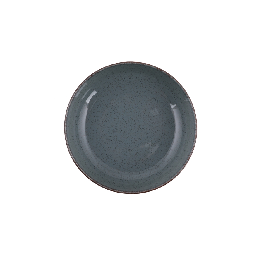 24-osainen posliininen ruokailusetti, sininen