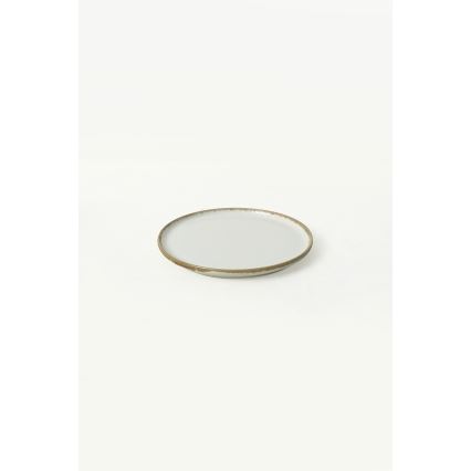 24-osainen ruokailusarja, keramiikka, kerma/ruskea