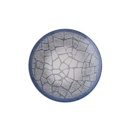 24-osainen ruokailusarja, sininen/posliini