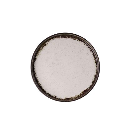 24-osainen ruokailusarja valkoinen/ruskea/posliini