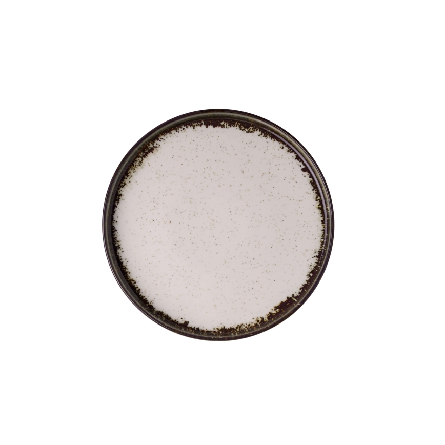 24-osainen ruokailusarja valkoinen/ruskea/posliini