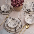 24-osainen ruokailusetti beige/keramiikka