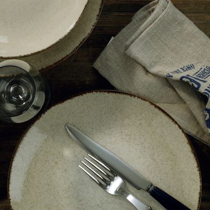 24-osainen ruokailusetti beige/posliini