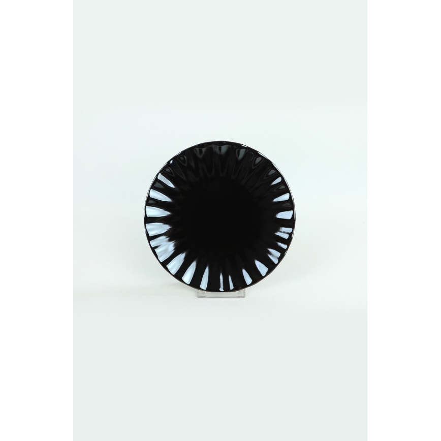 24-osainen ruokailusetti musta/kivitavara