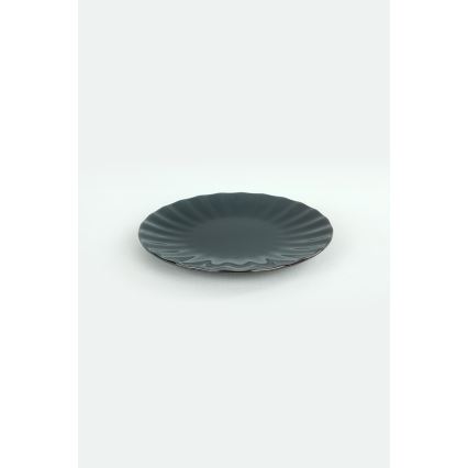 24-osainen ruokailusetti musta/kivitavara