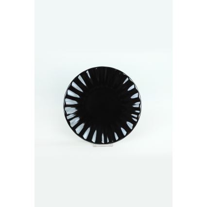 24-osainen ruokailusetti musta/kivitavara