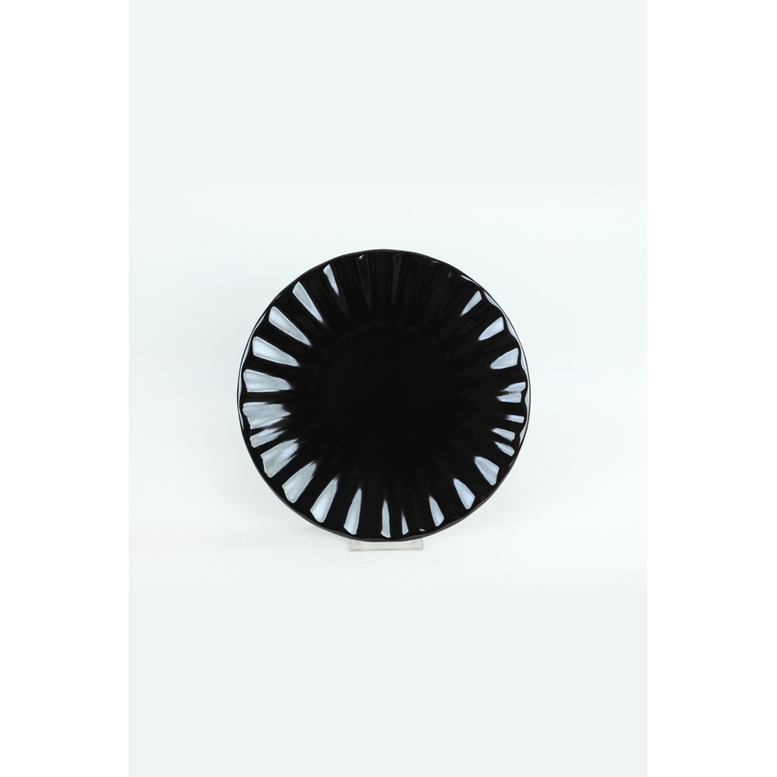 24-osainen ruokailusetti musta/kivitavara