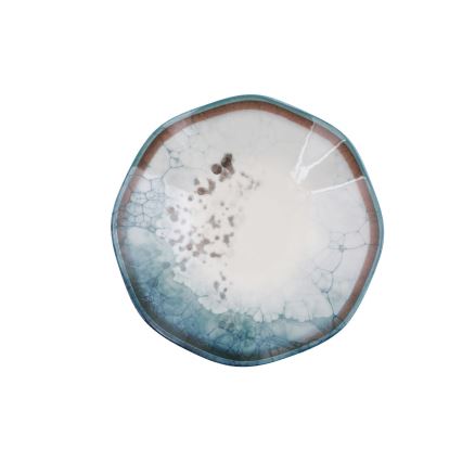 24-osainen ruokailusetti, sininen/posliini