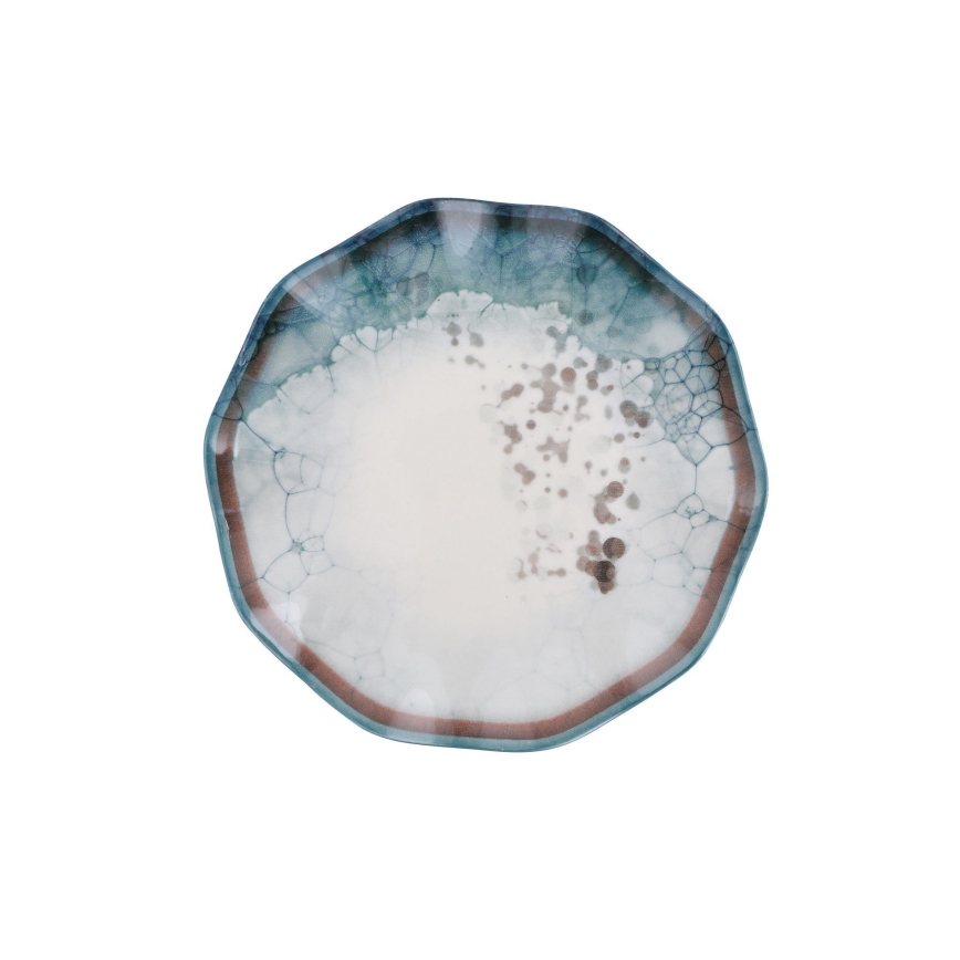 24-osainen ruokailusetti, sininen/posliini