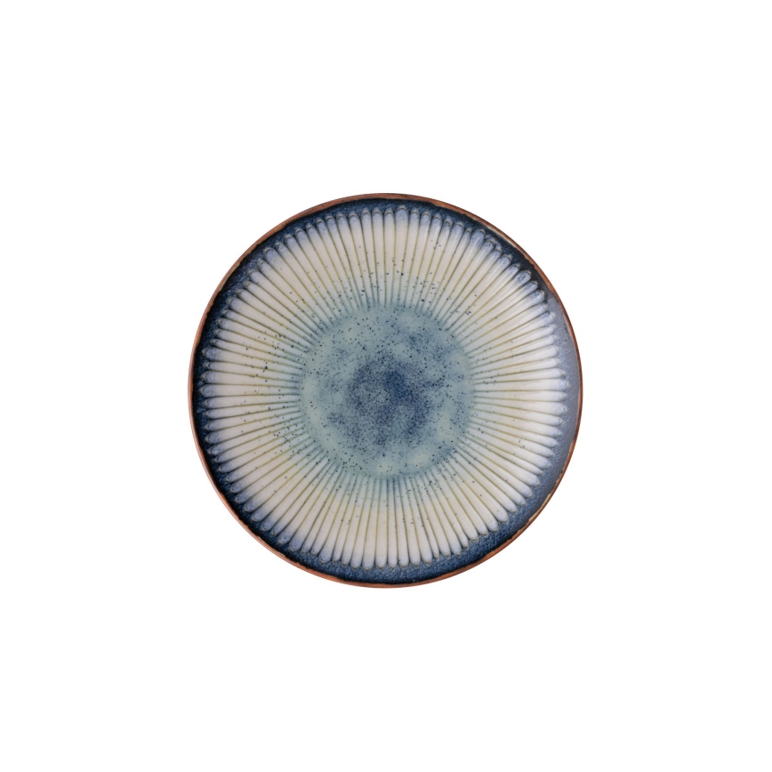 24-osainen ruokailusetti, sininen/posliini