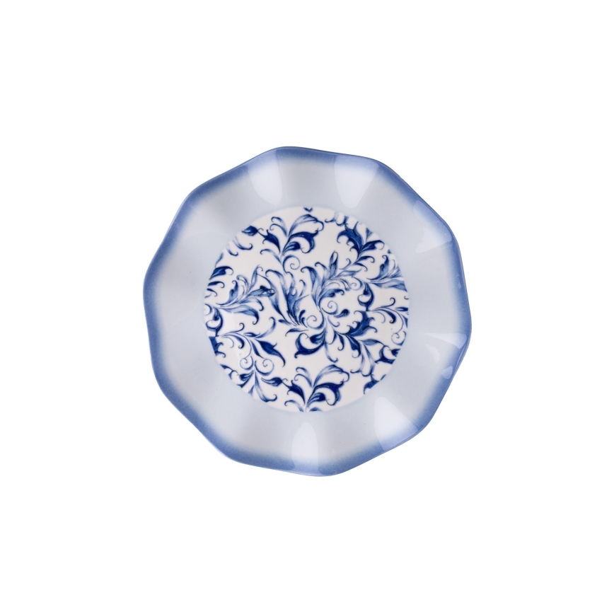 24-osainen ruokailusetti, sininen/posliini