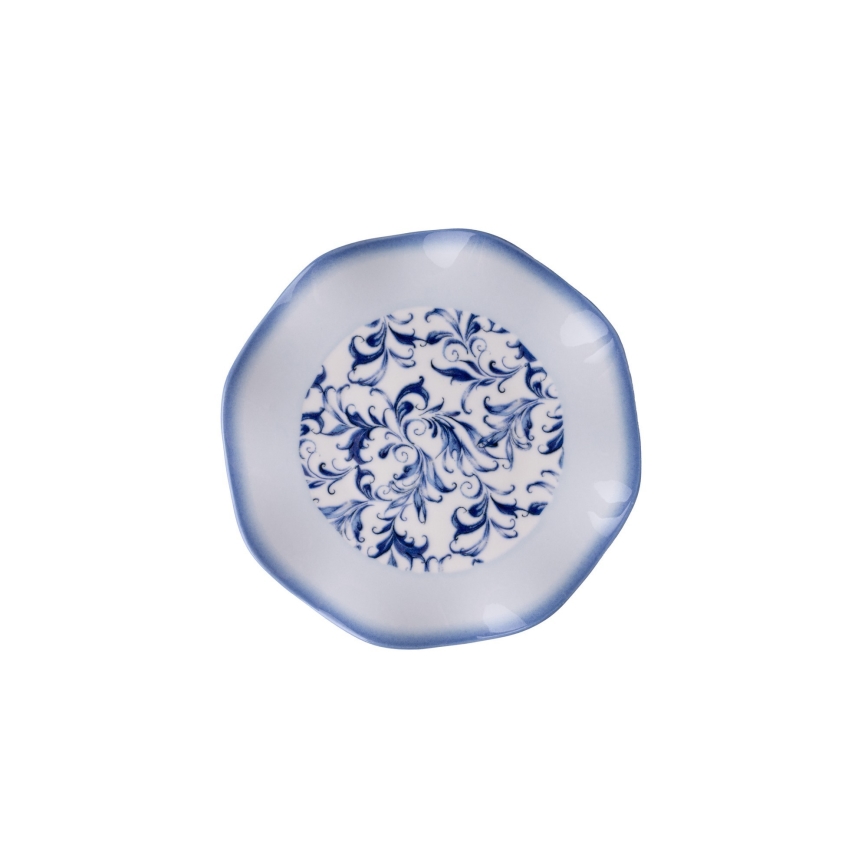 24-osainen ruokailusetti, sininen/posliini