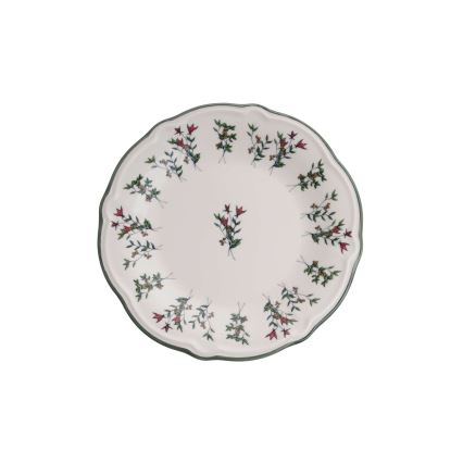 24-osainen ruokailusetti valkoinen/vihreä/posliini