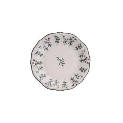 24-osainen ruokailusetti valkoinen/vihreä/posliini