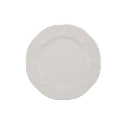 24-osainen ruokasarja, kermanvärinen/posliini