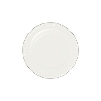 24-osainen ruokasarja, valkoinen/hopea/posliini