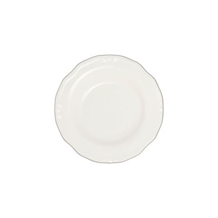 24-osainen ruokasarja, valkoinen/hopea/posliini