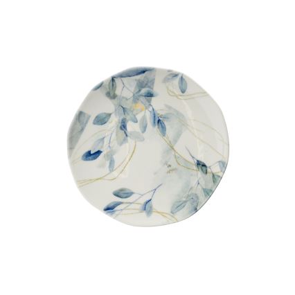 24-osainen ruokasarja valkoinen/sininen/posliini