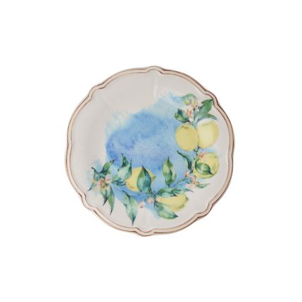 24-osainen värikäs posliininen ruokailusarja