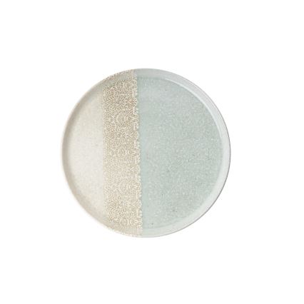 27-osainen astiasarja, beige/vihreä, posliini