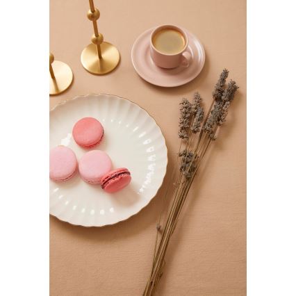 27-osainen posliininen ruokailusarja, valkoinen/kultainen