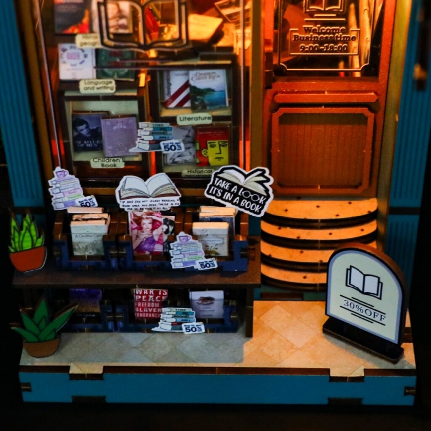 2Kids Toys - 3D-palapeli LED-kirjanpidike Kirjakauppa Sielu 2xAAA