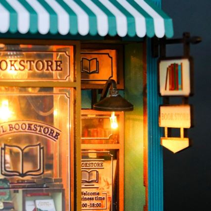 2Kids Toys - 3D-palapeli LED-kirjanpidike Kirjakauppa Sielu 2xAAA