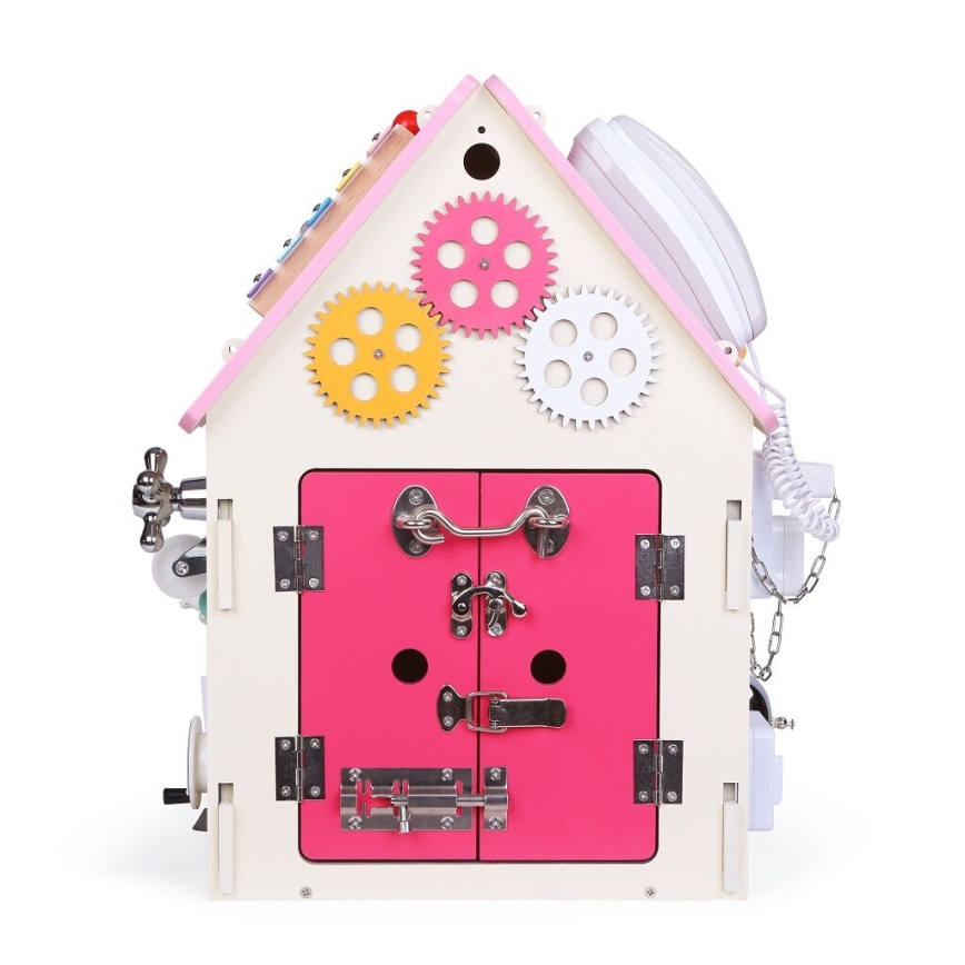 2Kids Toys - Activity pöytä talo vaaleanpunainen