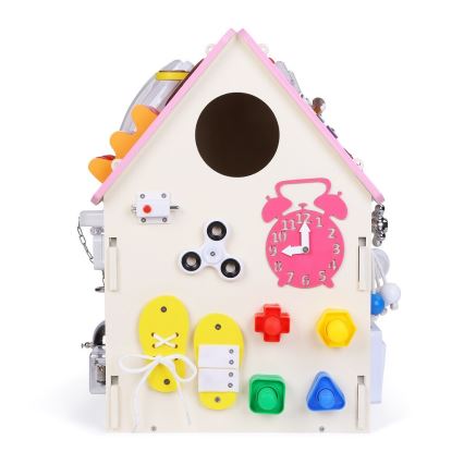 2Kids Toys - Activity pöytä talo vaaleanpunainen